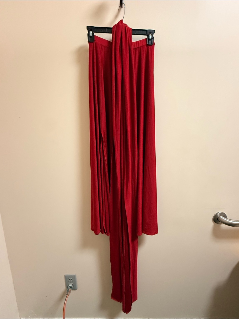 Babyboo 2 Piece Set - Red Maxi Skirt and Multiway Wrap Top Panel